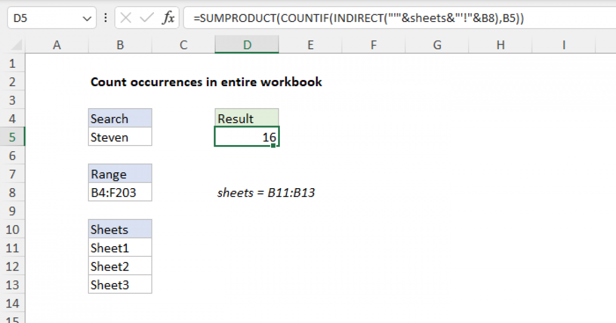 Excel Count Text Occurrences In Cell